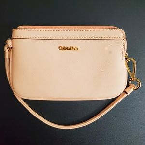 New Calvin Klein Wristlet Salmon/Pink